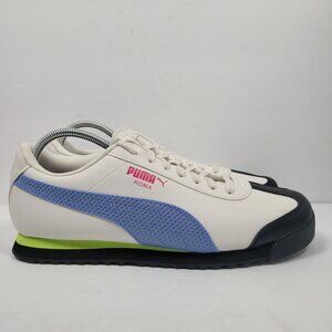 Puma Roma Men's White Blue Sneakers 393461-01 US Size 11.5 NWOT